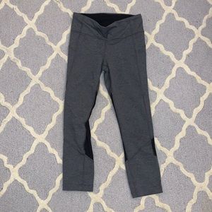 Grey and black lululemon leggings
